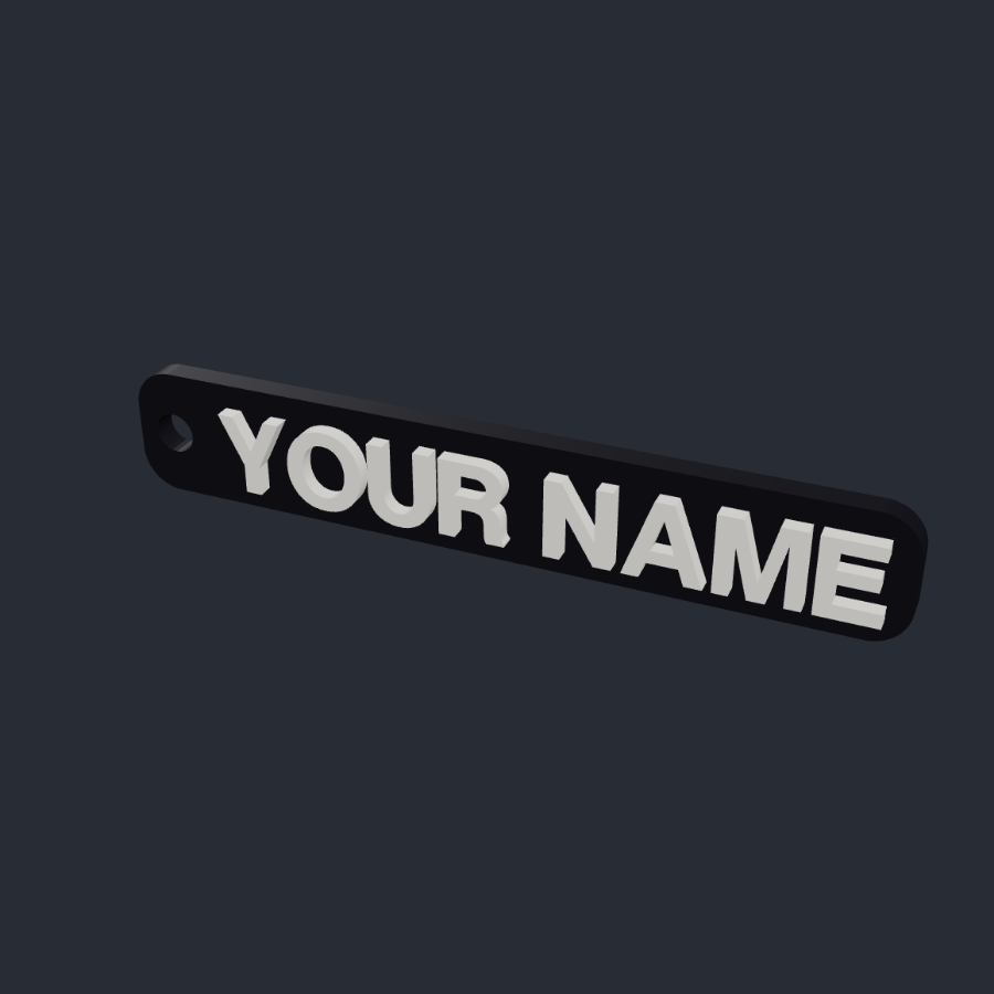 Custom Name Keychain