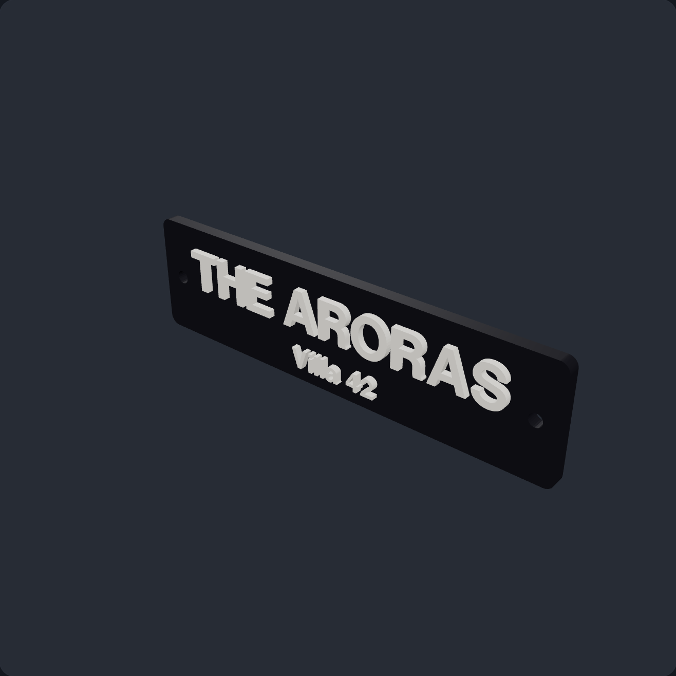 Custom Nameplate