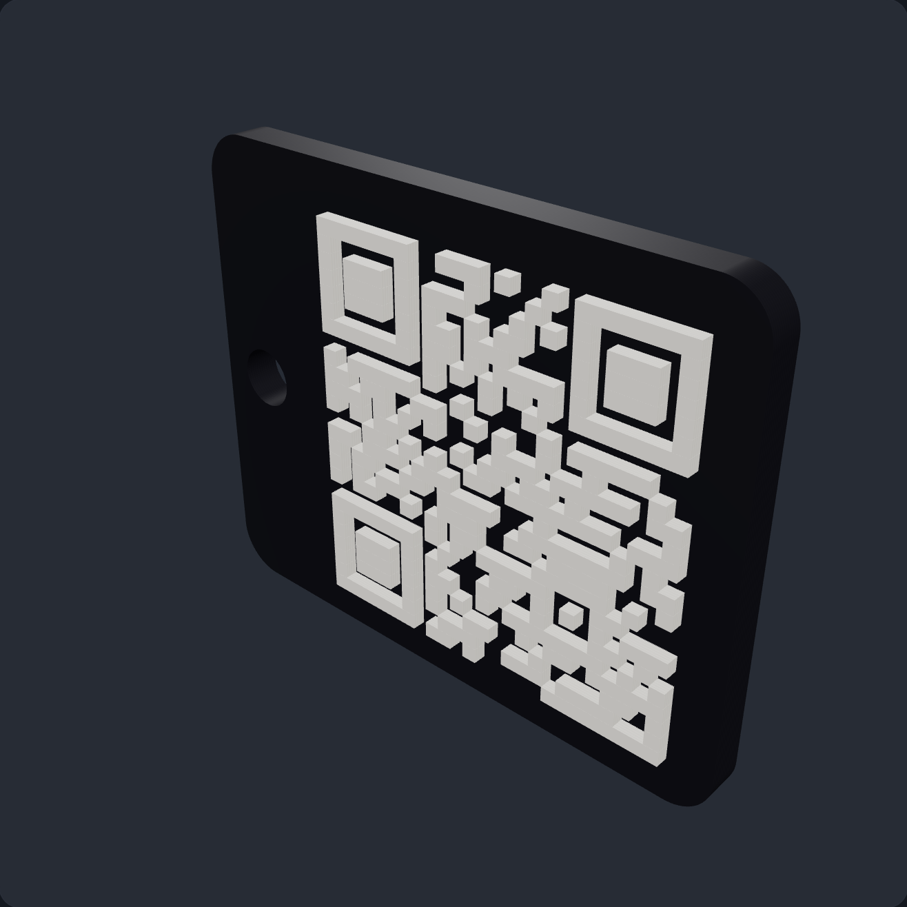 Custom QR Keychain
