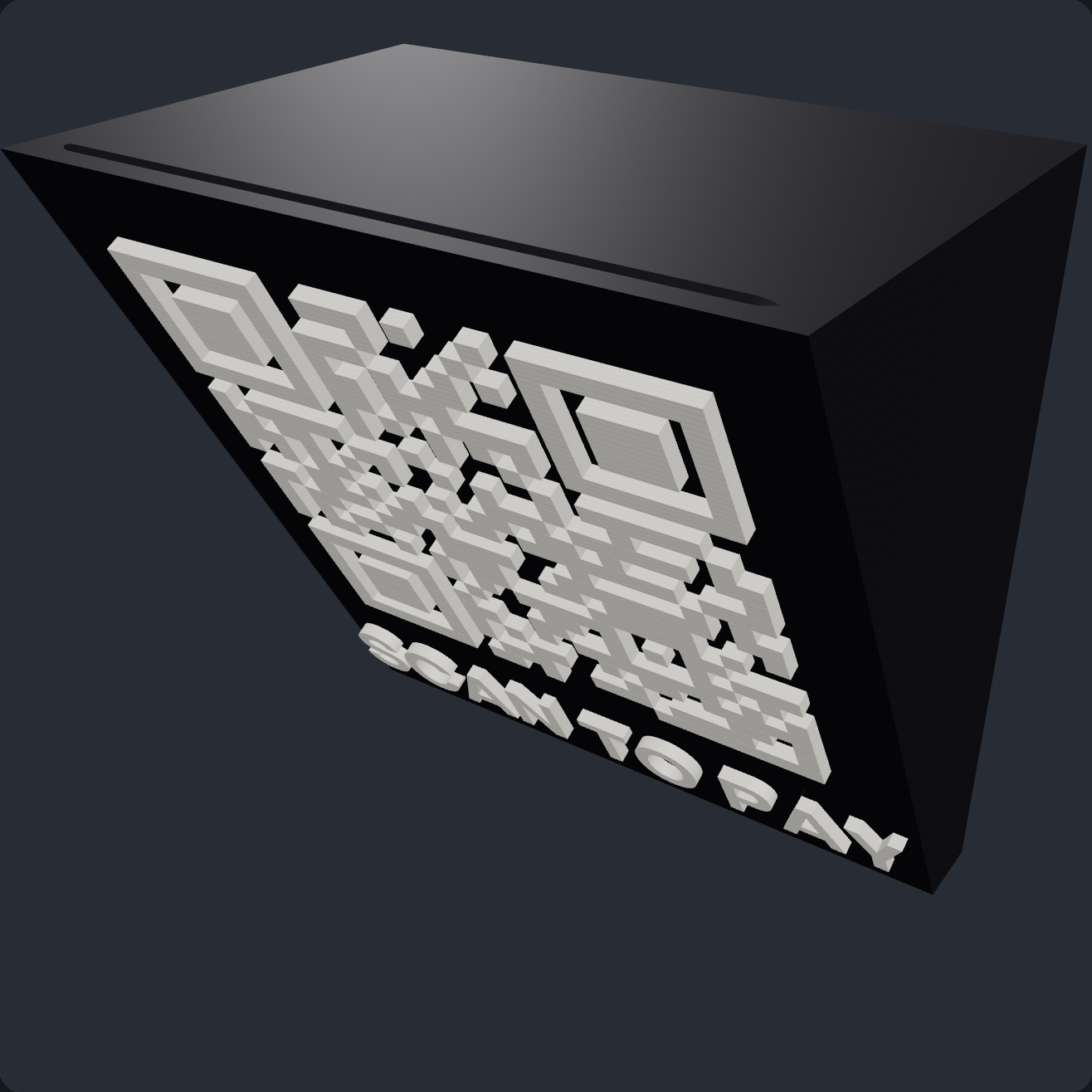 Custom QR Desk Stand
